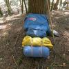
The yellow stuff sack contains the whole Alpha with all needed set-up and tensioning gear.